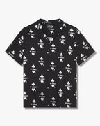 Mens Klub Of Hearts Resort Ss Shirt Black Regular Shirts - Black