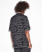 Mens Heroism Knit Resort Ss Shirt Black Regular Shirts - Black