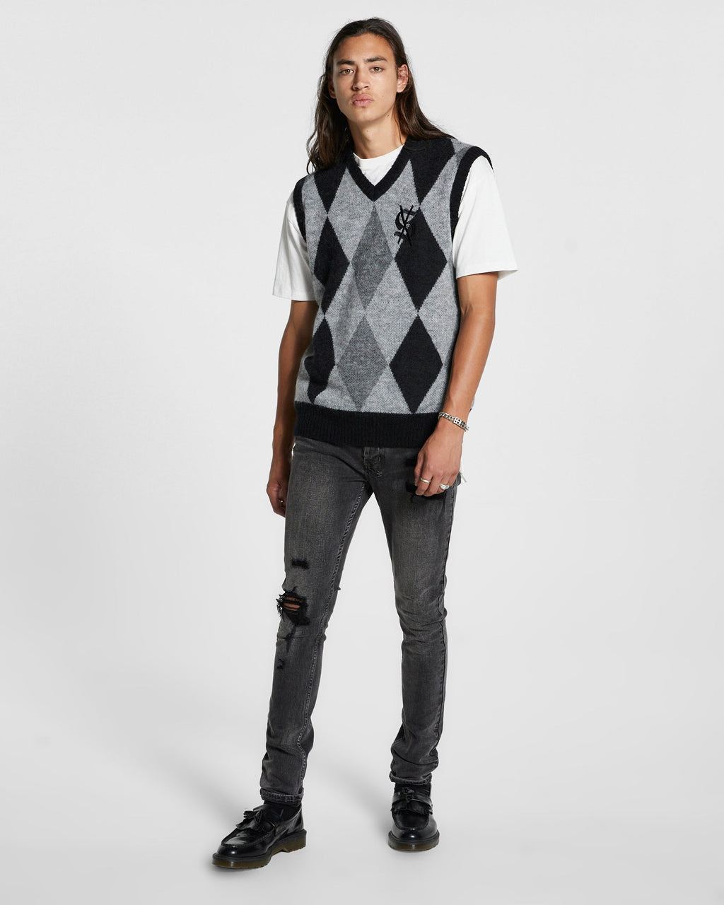 Mens Van Winkle Sexe Black Skinny Denim Jeans - Black