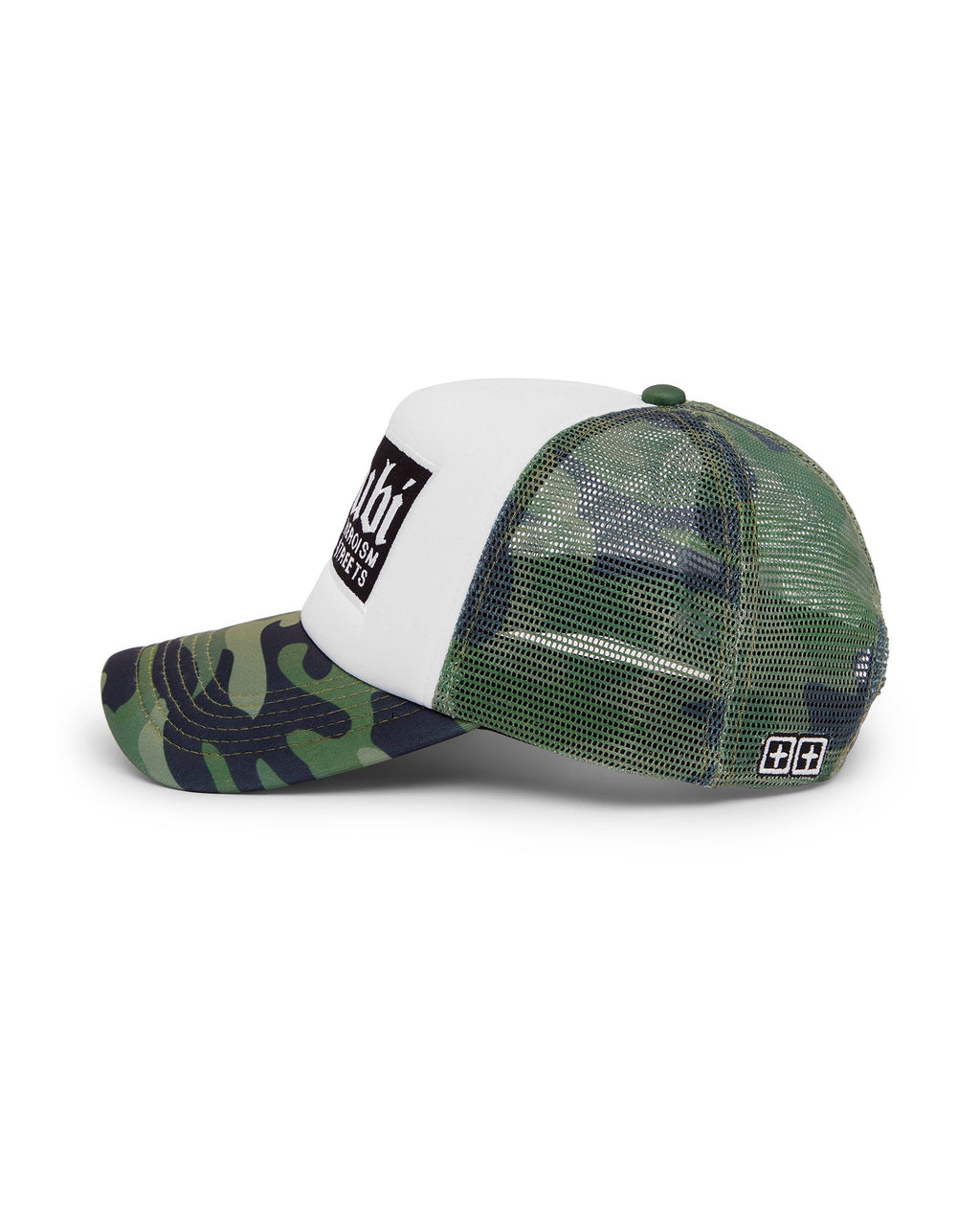 Krome Puff Trucker Cap Camo Regular Headwear - Green