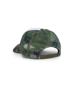 Krome Puff Trucker Cap Camo Regular Headwear - Green
