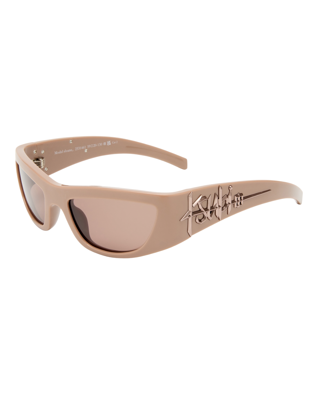 Sloane Sunglasses Milky Latex Eyewear - Tan