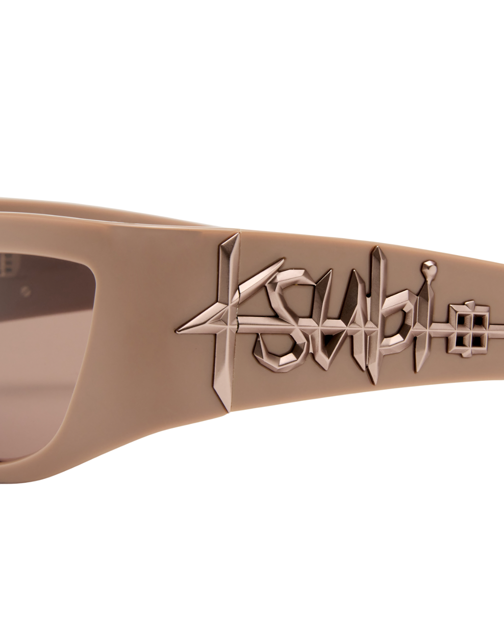 Sloane Sunglasses Milky Latex Eyewear - Tan