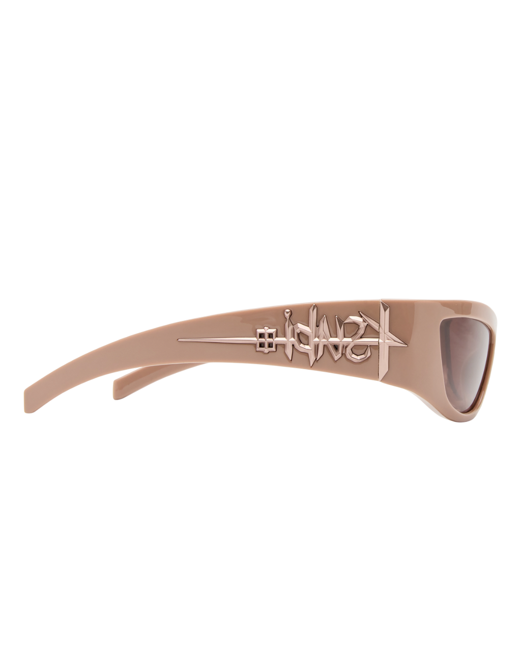 Sloane Sunglasses Milky Latex Eyewear - Tan