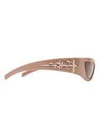 Sloane Sunglasses Milky Latex Eyewear - Tan