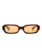 The Seven Sevens Old Skool Tort Amber Tint Eyewear - Brown