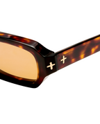 The Seven Sevens Old Skool Tort Amber Tint Eyewear - Brown