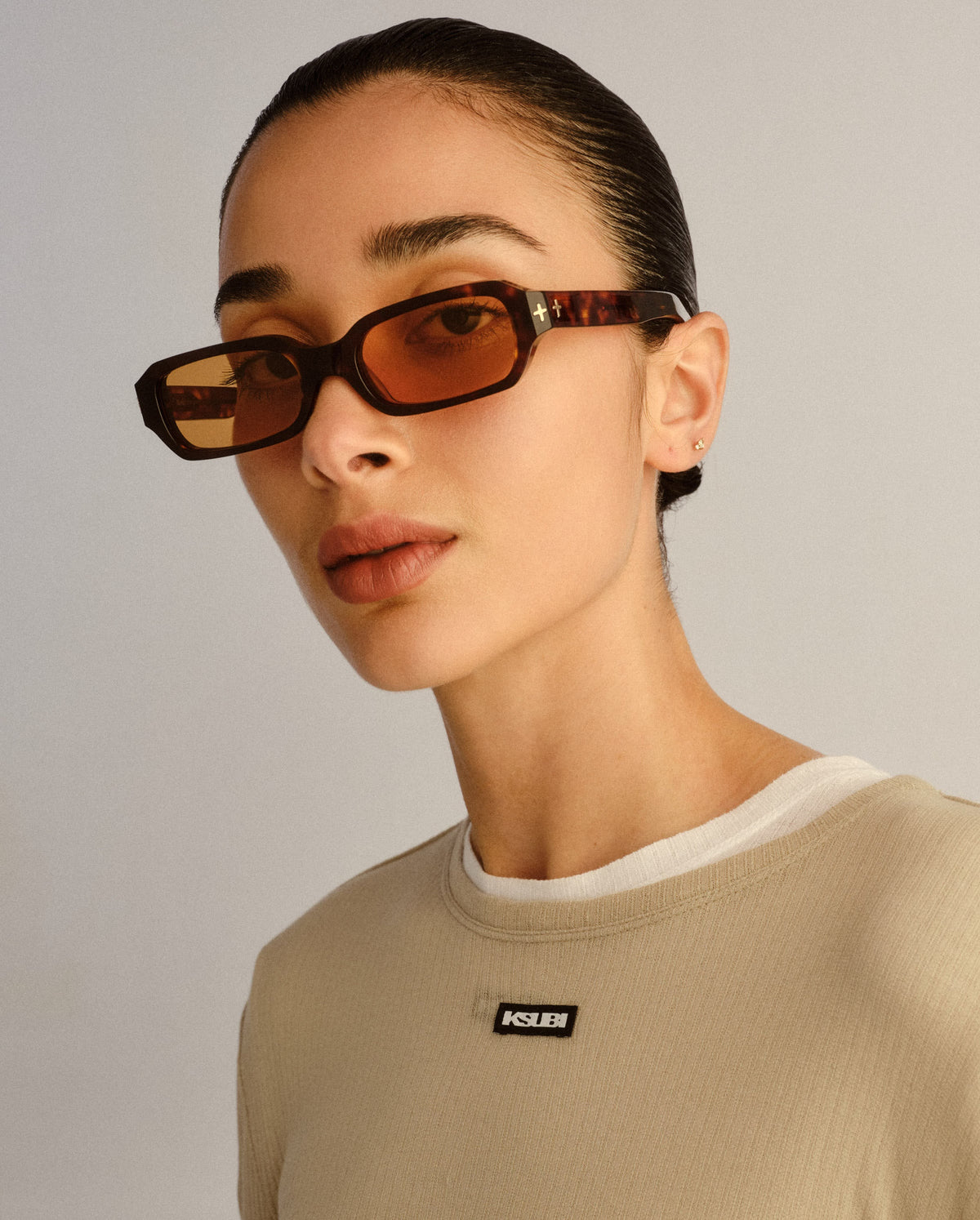 The Seven Sevens Old Skool Tort Amber Tint Eyewear - Brown