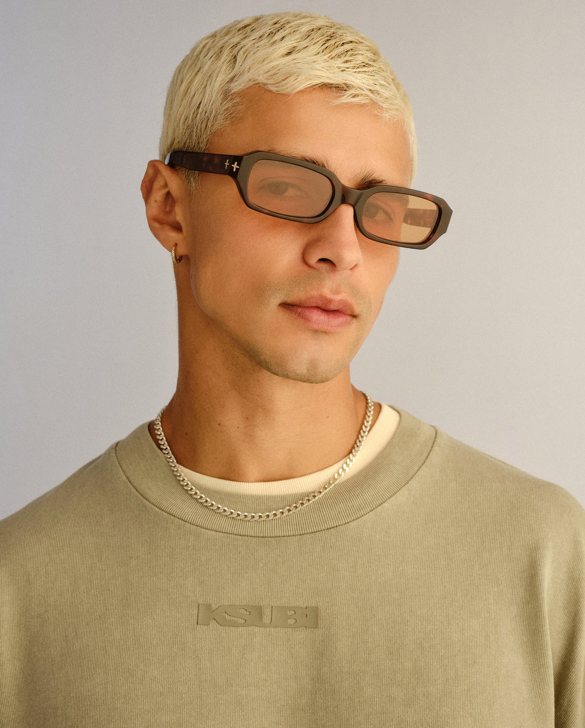 The Seven Sevens Old Skool Tort Amber Tint Eyewear - Brown