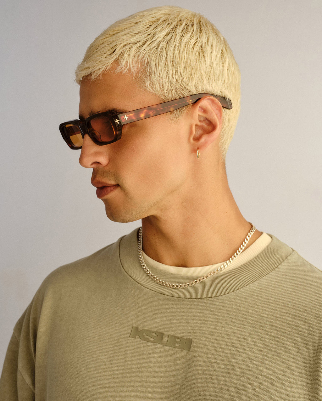 The Seven Sevens Old Skool Tort Amber Tint Eyewear - Brown