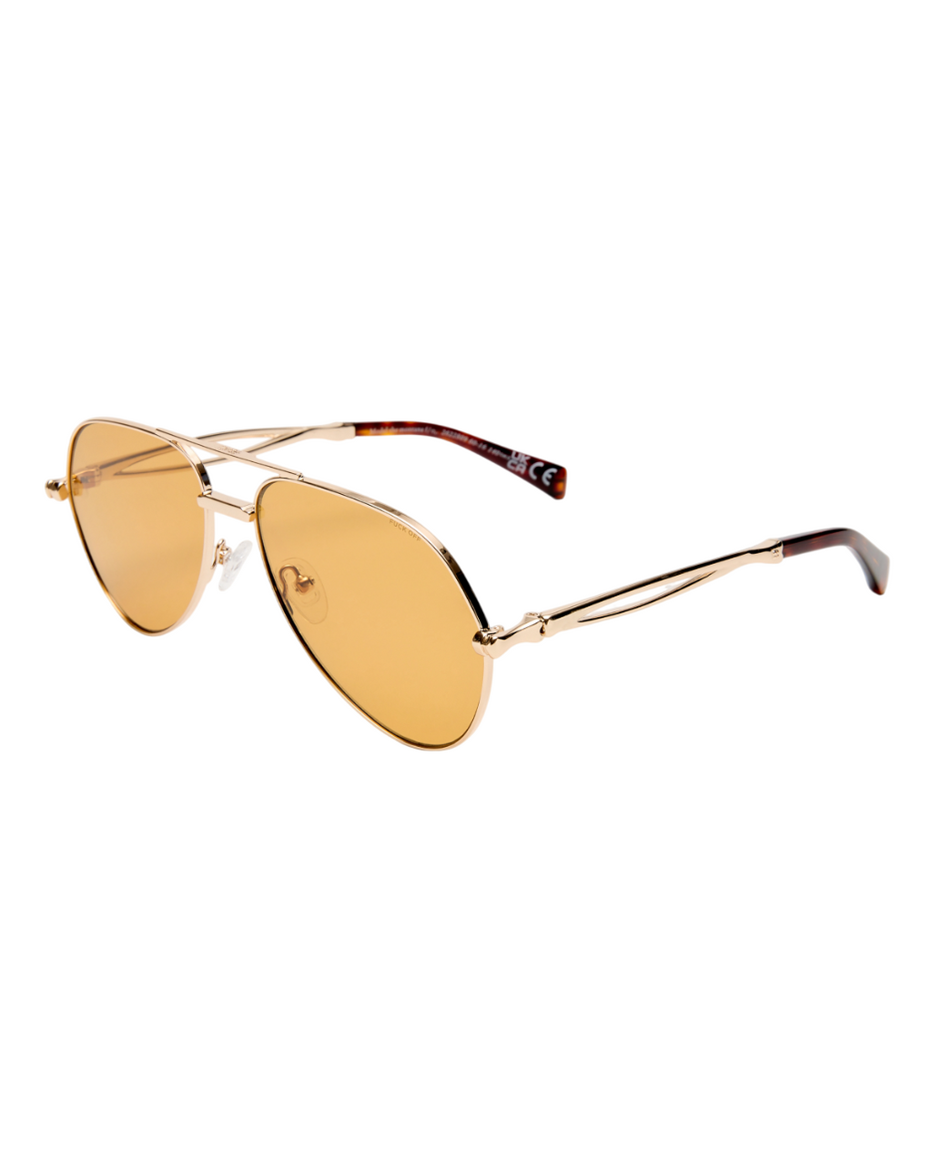 The Montana Sunglasses Gold Amber Eyewear - Gold