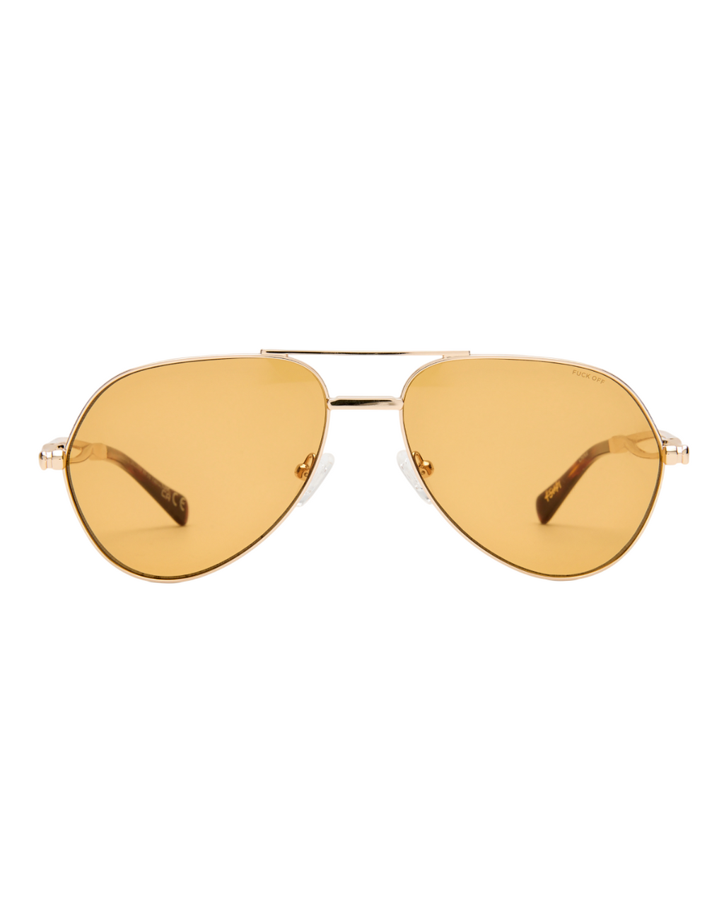 The Montana Sunglasses Gold Amber Eyewear - Gold