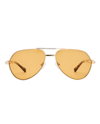 The Montana Sunglasses Gold Amber Eyewear - Gold