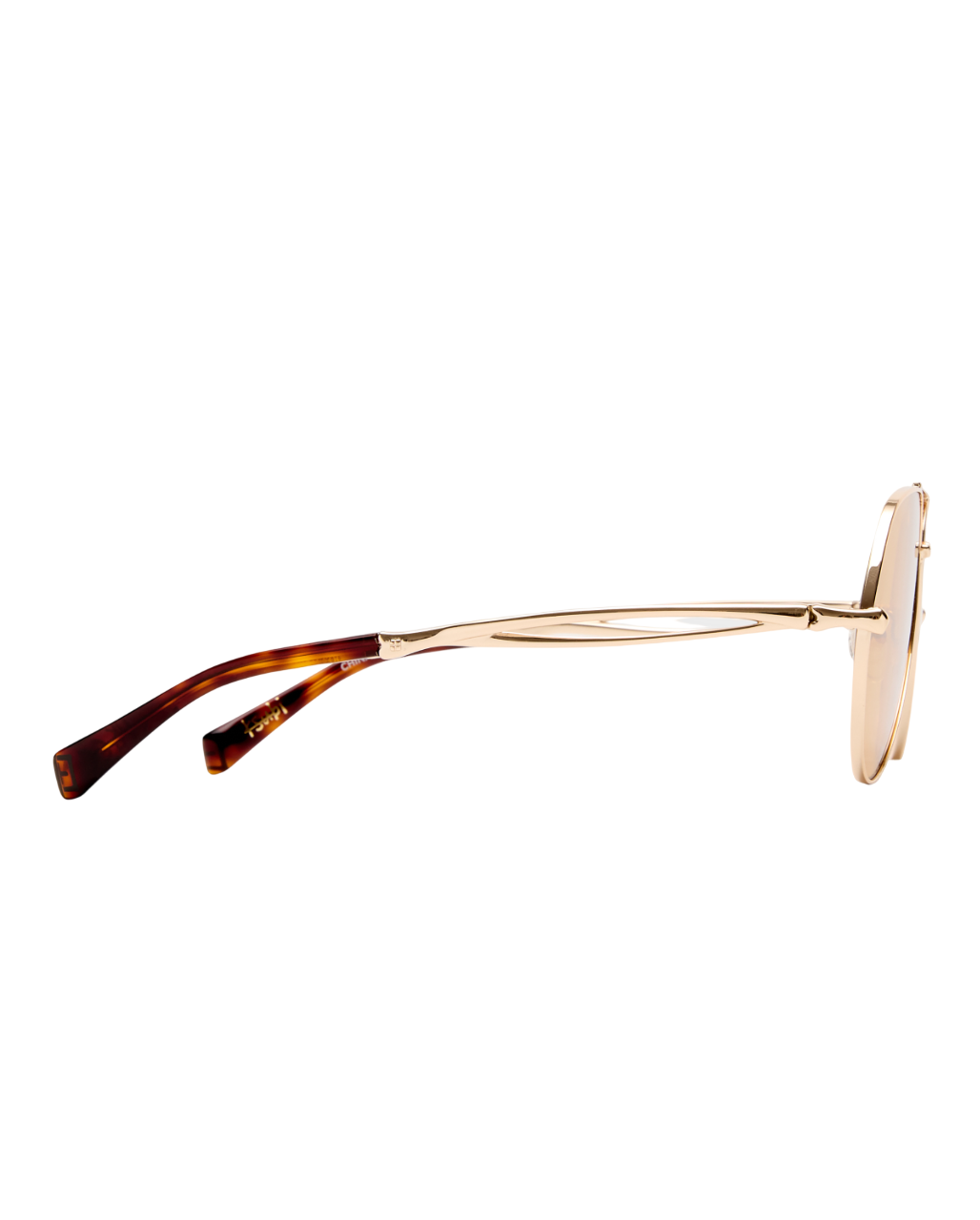 The Montana Sunglasses Gold Amber Eyewear - Gold