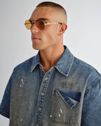 The Montana Sunglasses Gold Amber Eyewear - Gold