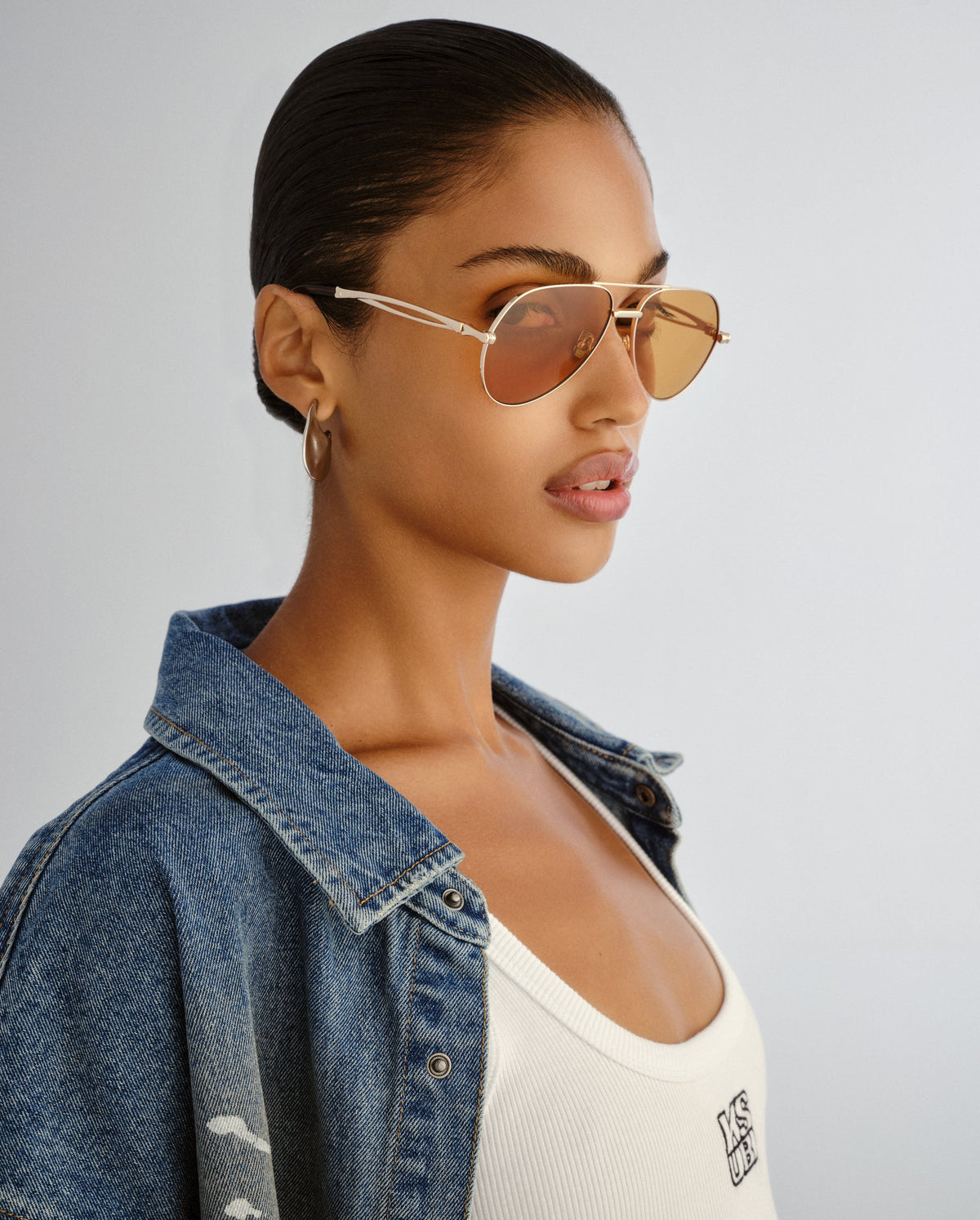 The Montana Sunglasses Gold Amber Eyewear - Gold