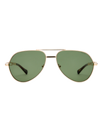 The Montana Sunglasses Gold Green Eyewear - Gold