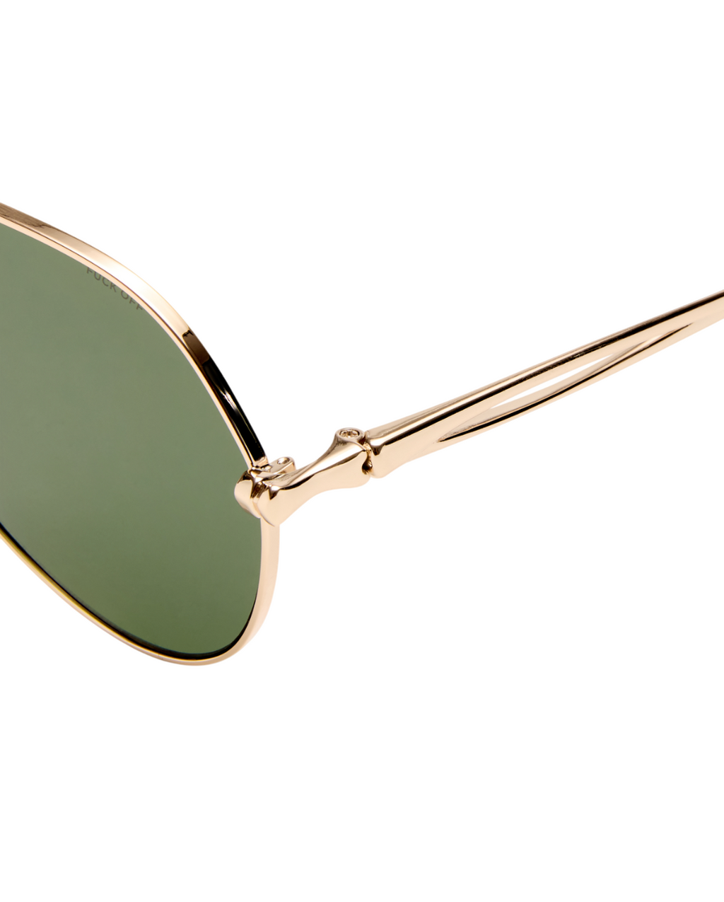 The Montana Sunglasses Gold Green Eyewear - Gold