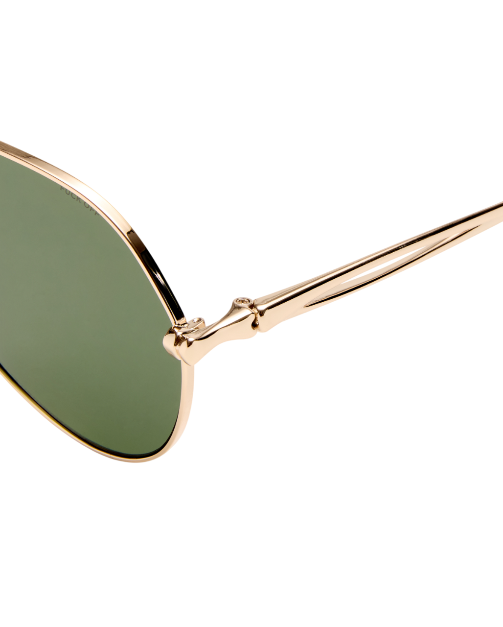The Montana Sunglasses Gold Green Eyewear - Gold