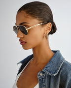 The Montana Sunglasses Gold Green Eyewear - Gold