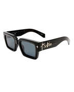 The Kingy Sunglasses Black Silver Eyewear - Black