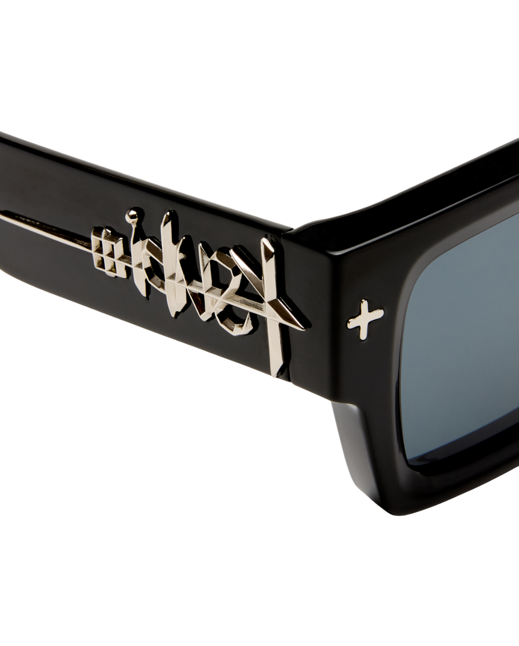 The Kingy Sunglasses Black Silver Eyewear - Black