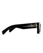 The Kingy Sunglasses Black Silver Eyewear - Black