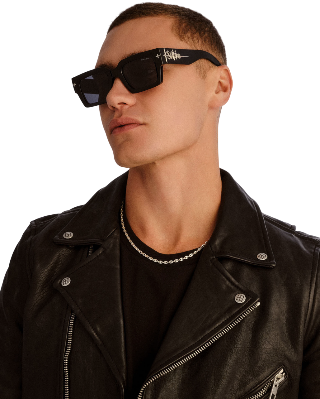 The Kingy Sunglasses Black Silver Eyewear - Black