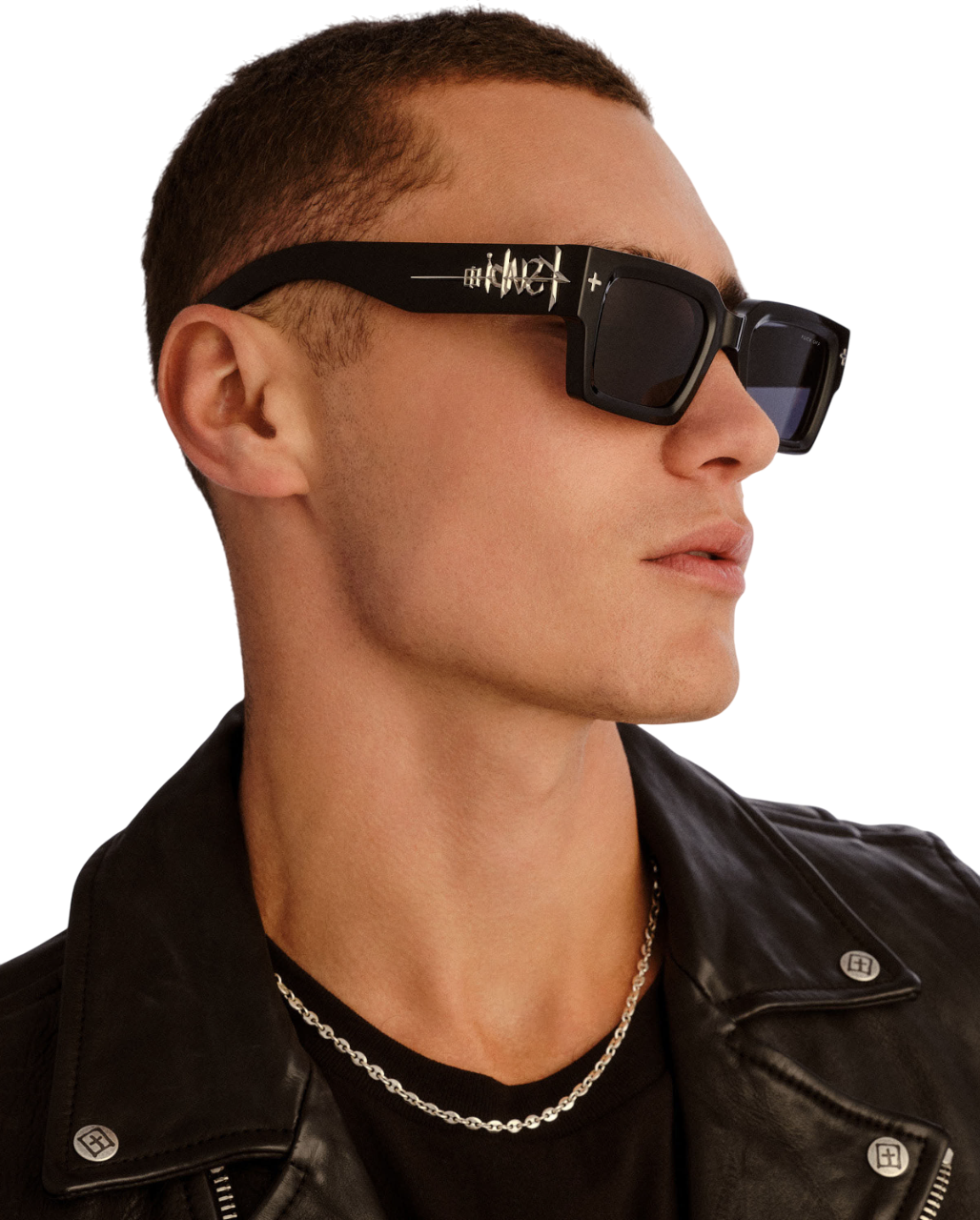 The Kingy Sunglasses Black Silver Eyewear - Black