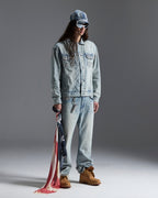 Mens Ksubi X Alice Hollywood Toro Punk Bootcut Denim Jeans - Denim