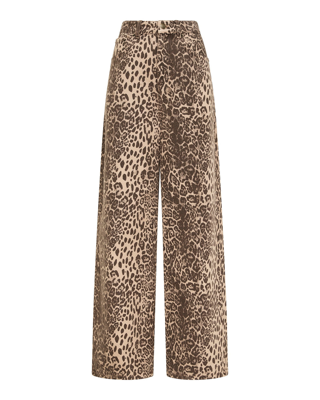 Womens Ksuper Leo Baggy Denim Jeans - Multi Colour