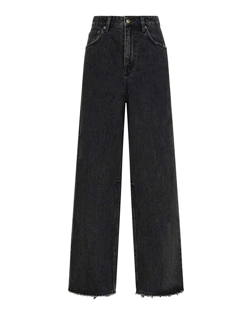 Womens Ksuper Temper Baggy Denim Jeans - Black