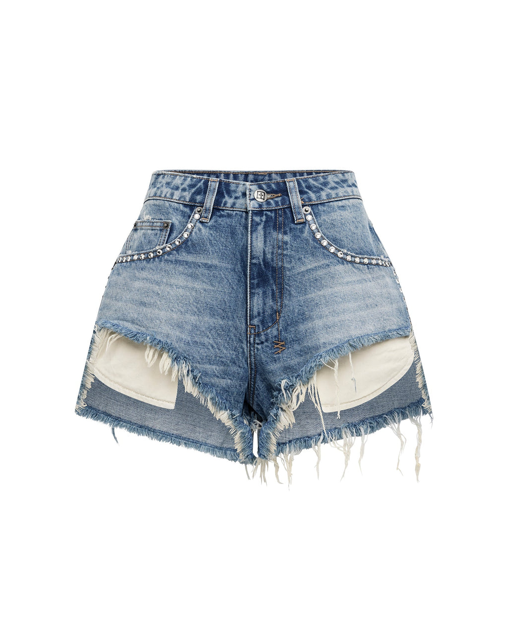 Womens Kut Off Denim Short Maverik Krystal Relaxed Walkshorts - Denim