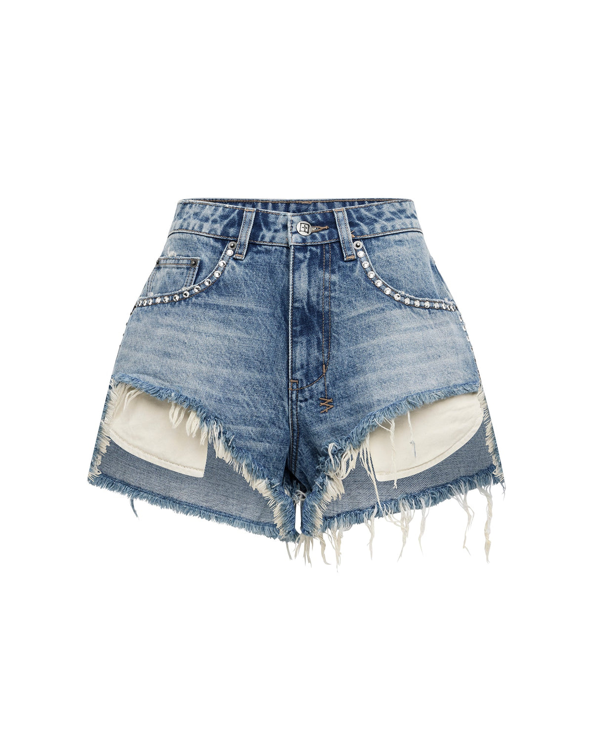 Womens Kut Off Denim Short Maverik Krystal Relaxed Walkshorts - Denim