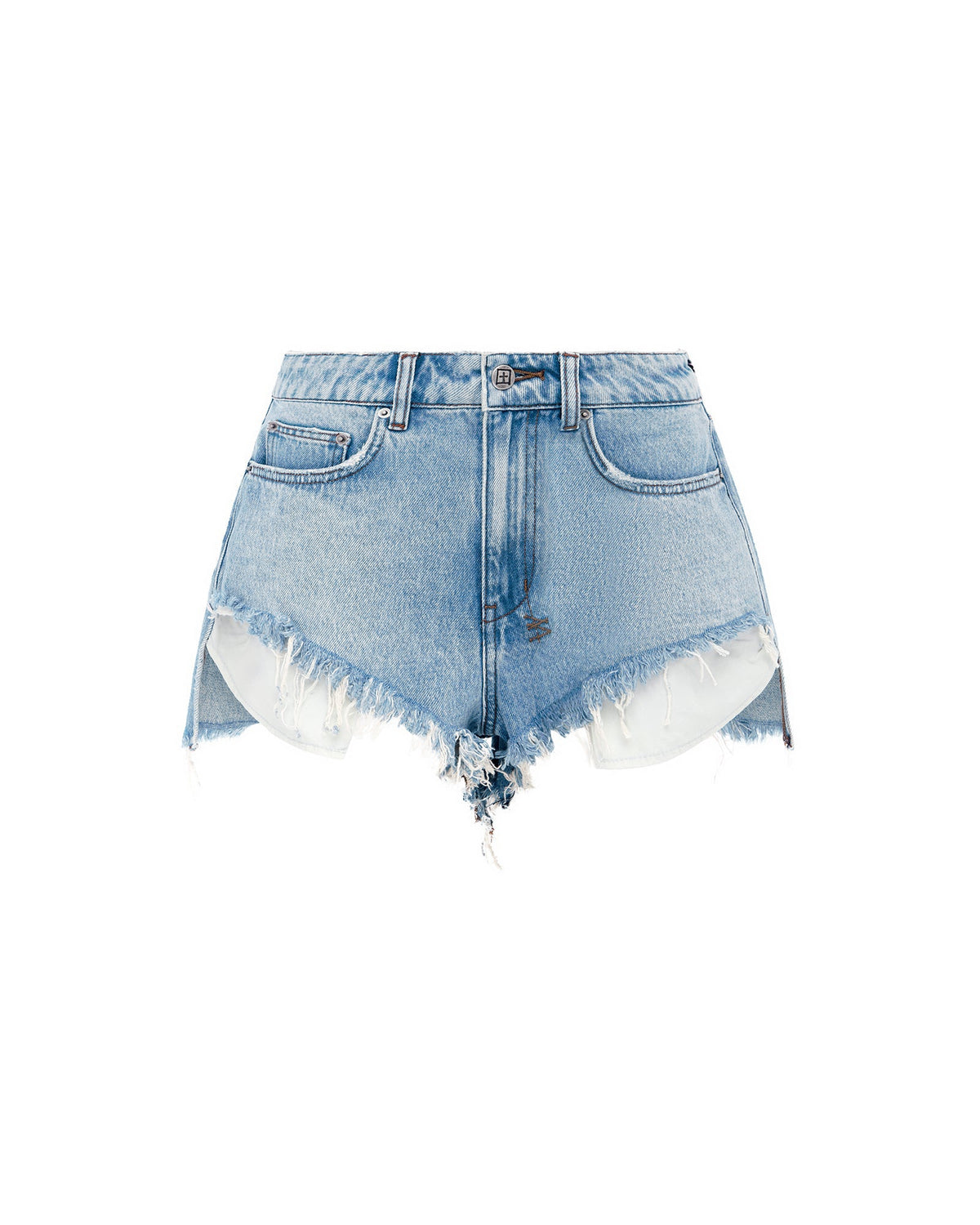 Womens Elle Short Babes Blue A Line Walkshorts - Denim