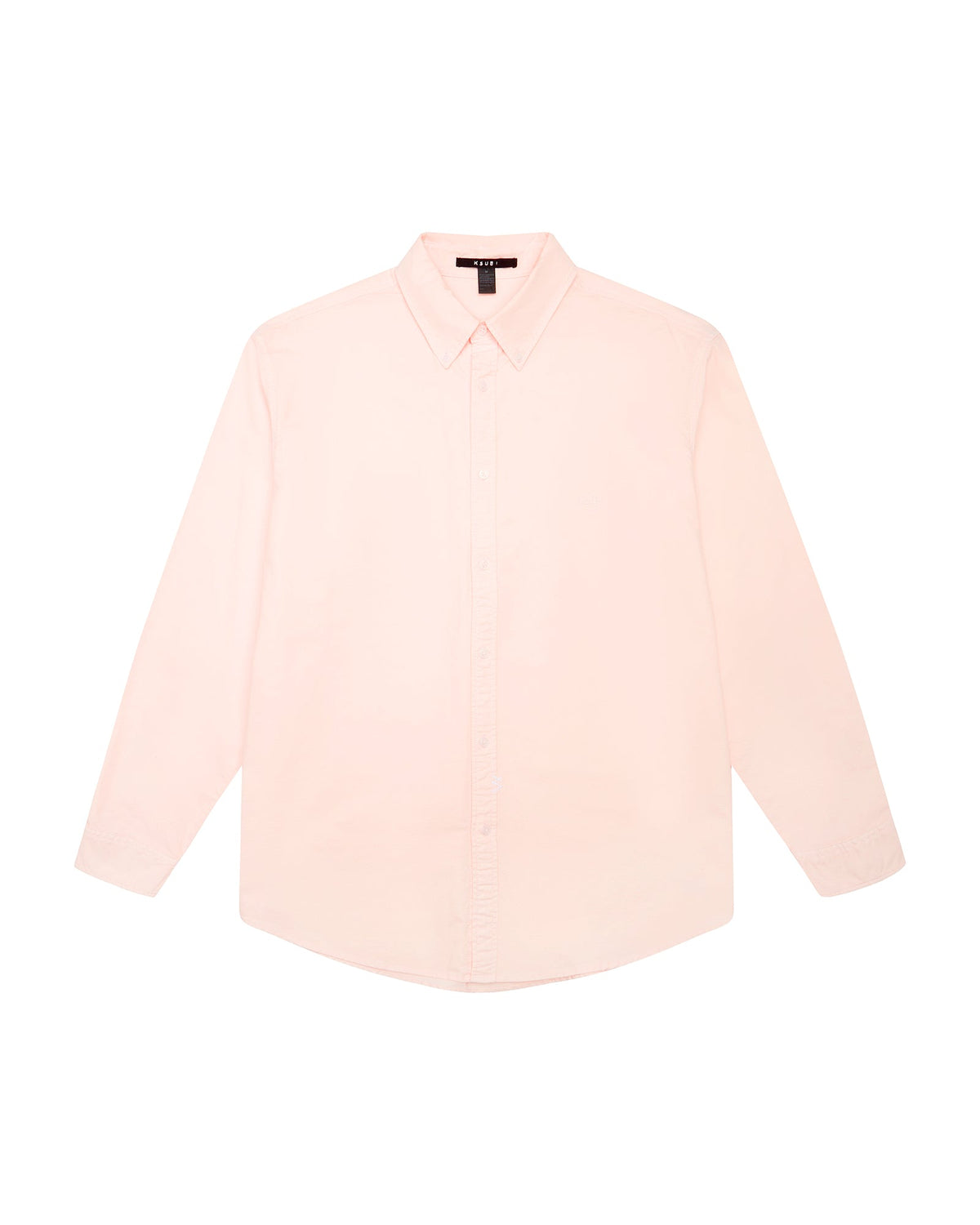 Mens Ksignature Button Down Ls Shirt Floss Regular Shirts - Pink