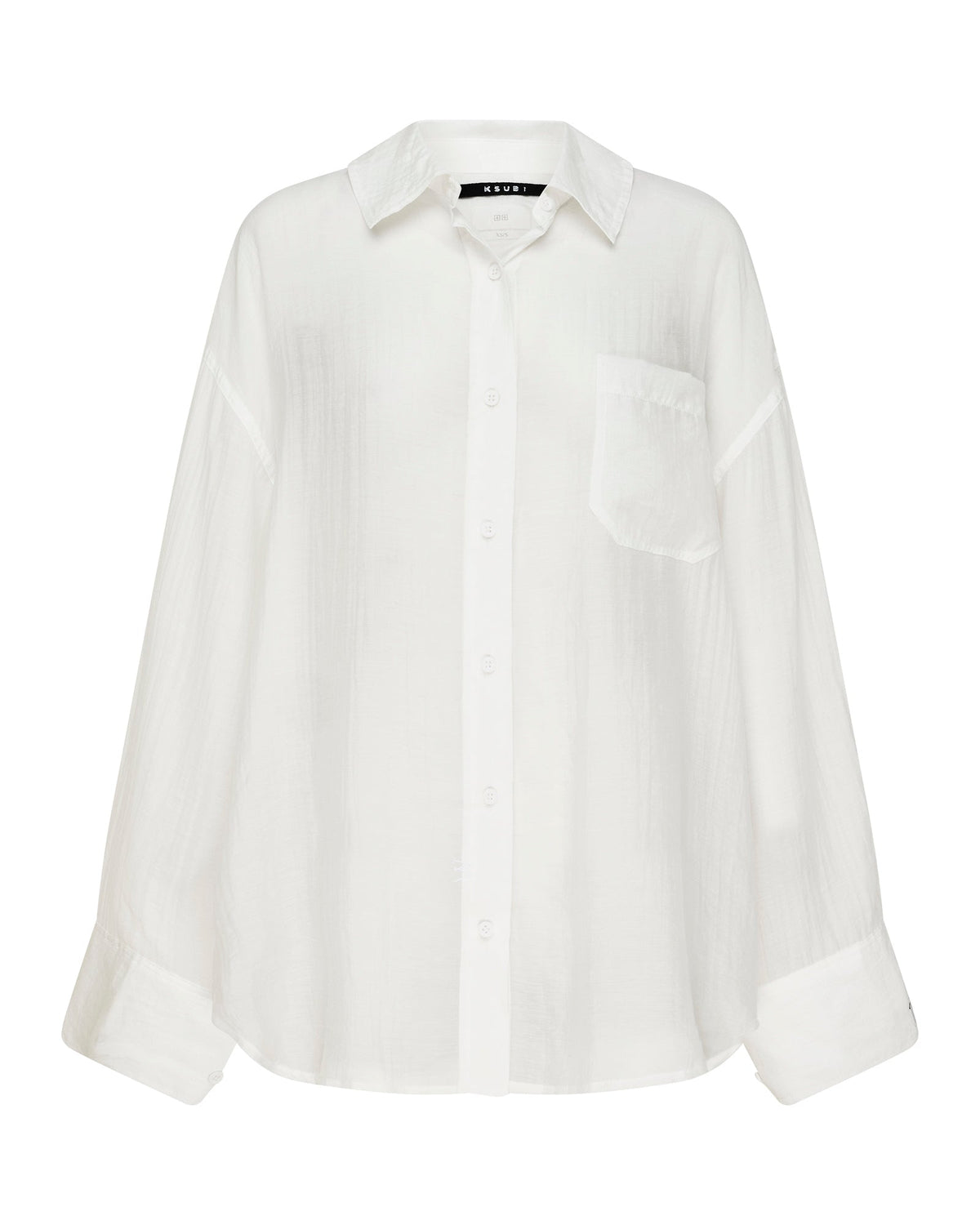 Womens Labels Astra Ls Shirt White Oversized Shirts - White