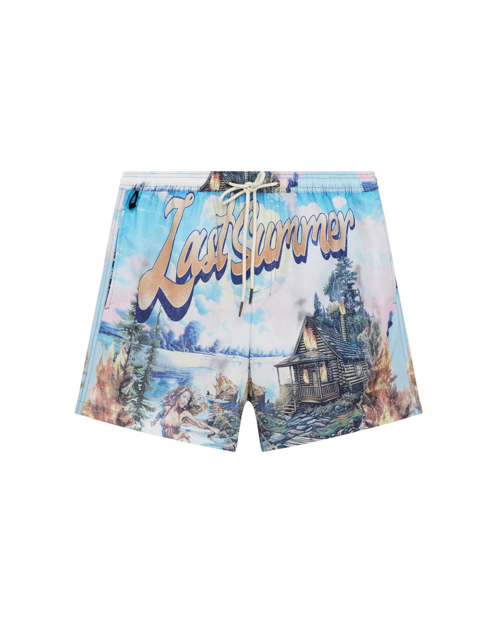 Mens Last Summer Boardshort Multi Regular Walkshorts - Multi Colour