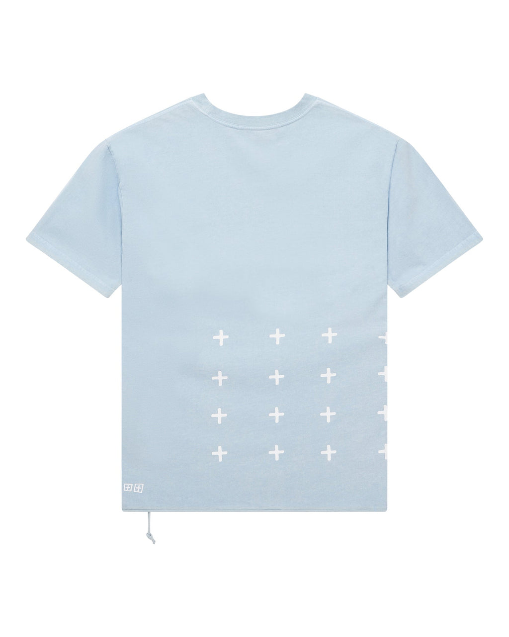 Mens Last Summer Biggie Ss Tee Blue Mist Oversized Tees - Blue
