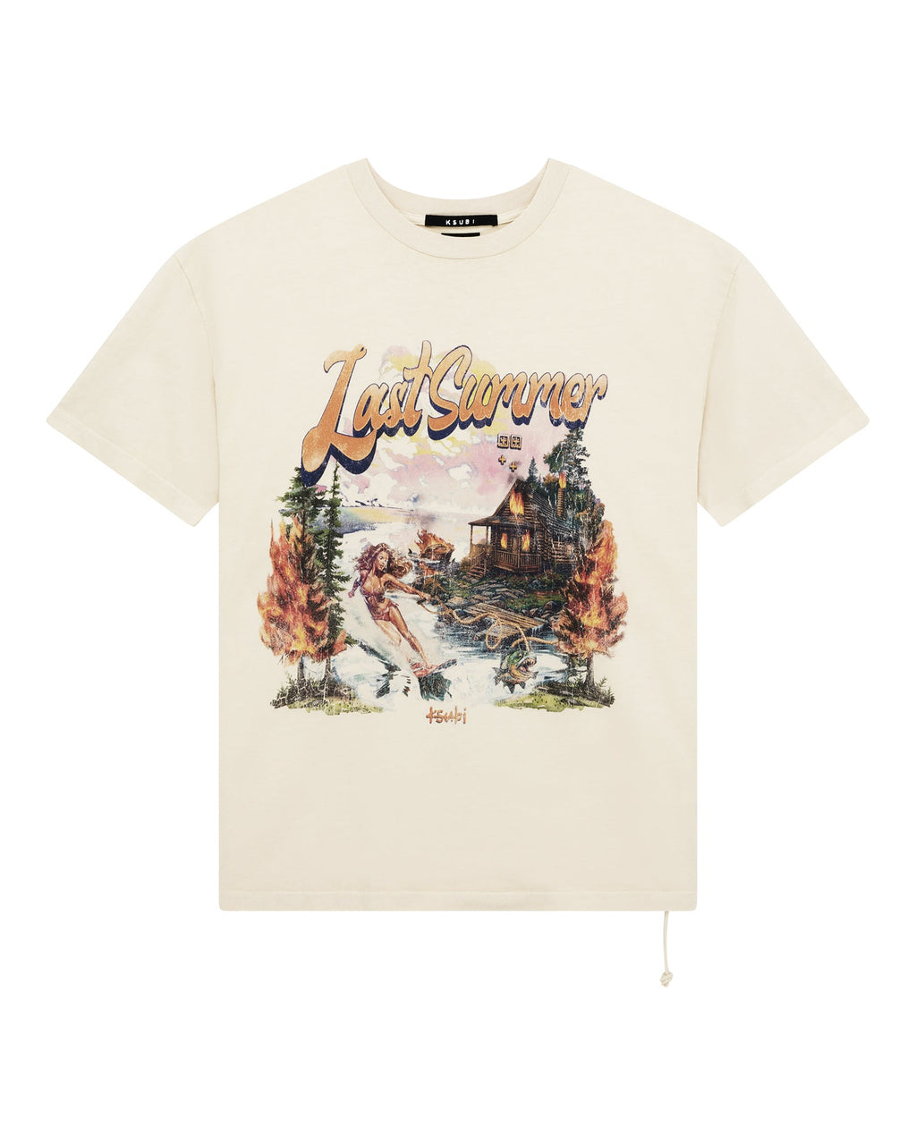 Mens Last Summer Biggie Ss Tee Desert Oversized Tees - Tan