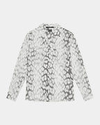 Mens Leo Portal Resort Ls Shirt Grey Regular Shirts - Grey
