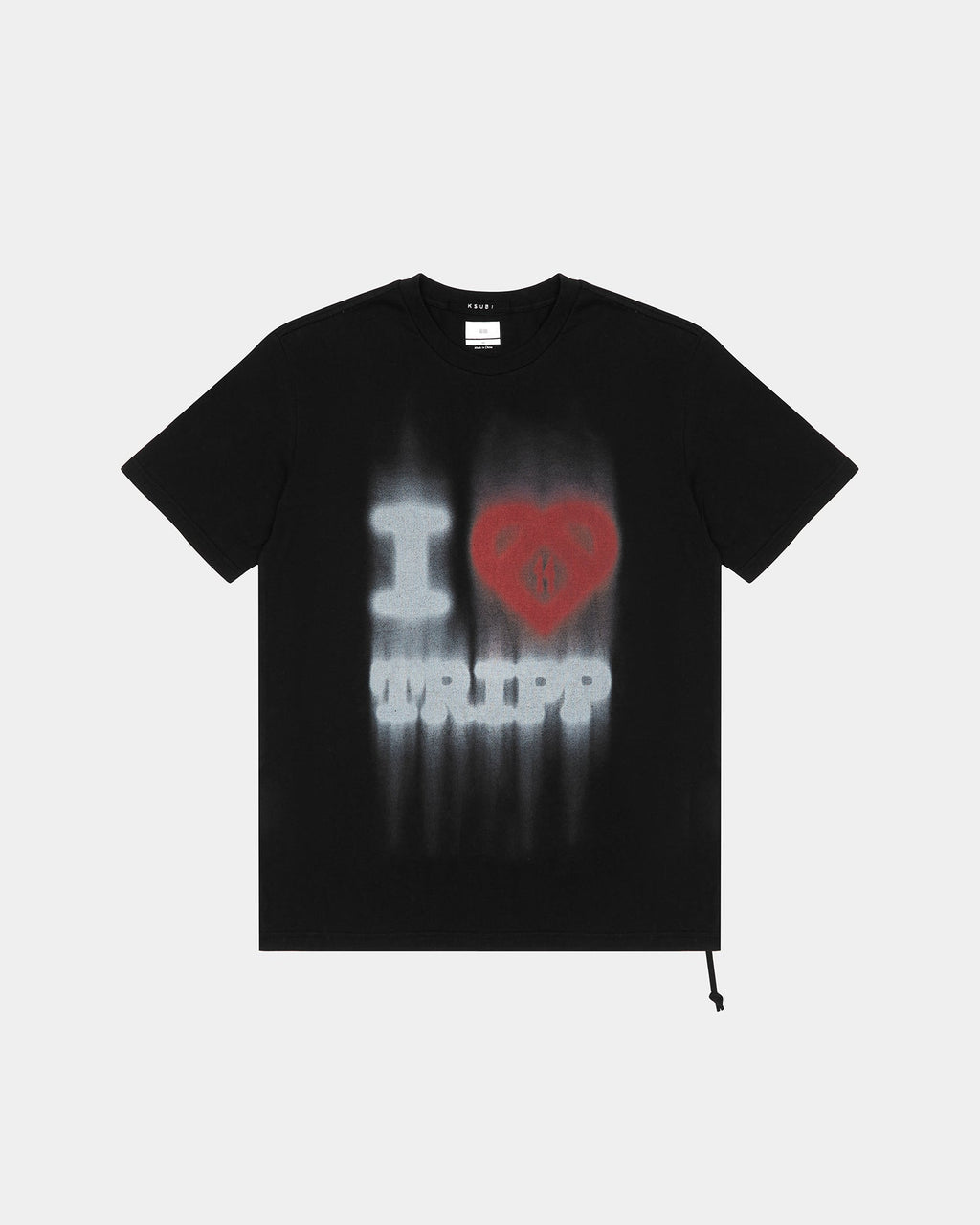 Mens Love Trip Kash Ss Tee Jet Black Regular Tees - Black