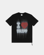 Mens Love Trip Kash Ss Tee Jet Black Regular Tees - Black