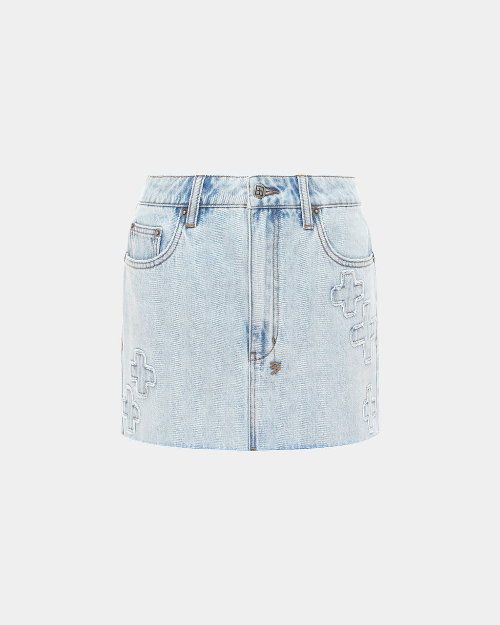 Womens Low Rider Mini Muse Kraft Slim Skirts - Denim