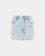 Womens Low Rider Mini Muse Kraft Slim Skirts - Denim