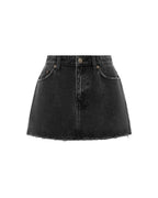 Womens Low Rider Mini Phoenix Slim Skirts - Black