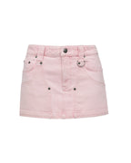 Womens Low Rider Mini Carpenter Quartz Dust Relaxed Skirts - Pink