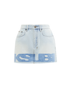 Womens Low Rider Mini Sense Sott Baggy Skirts - Denim