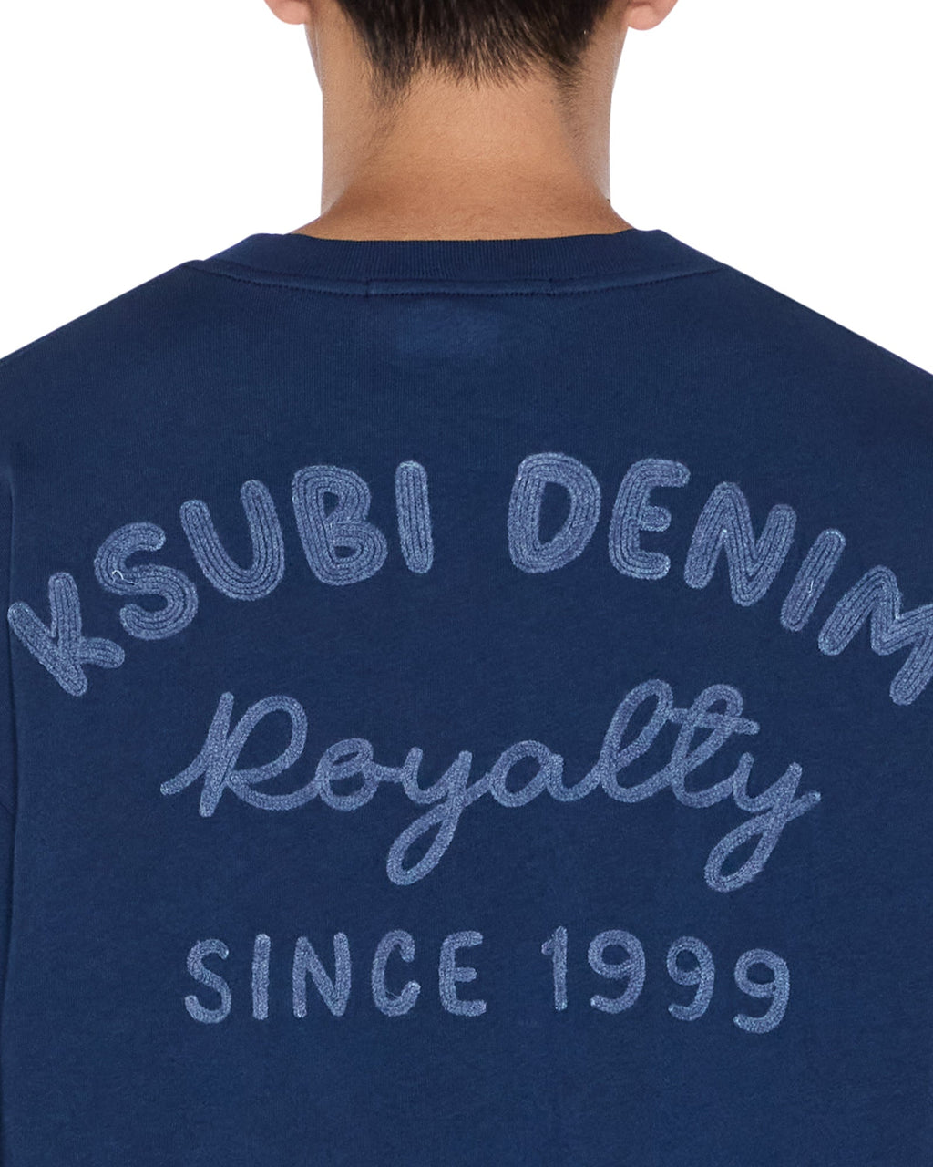 Mens Mekanik Ekcess Ls Tee Navy Oversized Tees - Navy