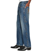 Mens Anti K Antique Kraft Relaxed Denim Jeans - Denim